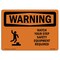 Signmission OSHA Sign, Watch Your Step Equipment Required, 10in X 7in Rigid Plastic, 10" W, 7" H, Landscape OS-WS-P-710-L-12900 - alternate 1